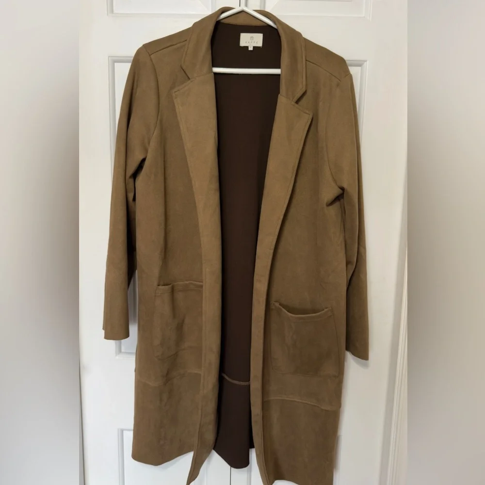 KAFFE Women's Brown Trench Coat - EUC - L - Picture 2 of 9